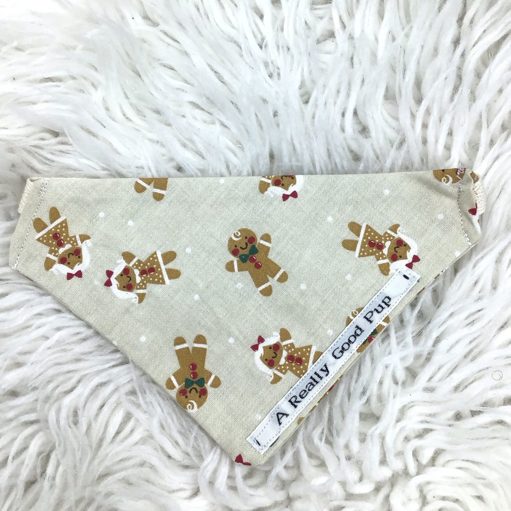 🐶 4 for $16 DOG BANDANA XS ( Gingerbread Fun ) 🐶